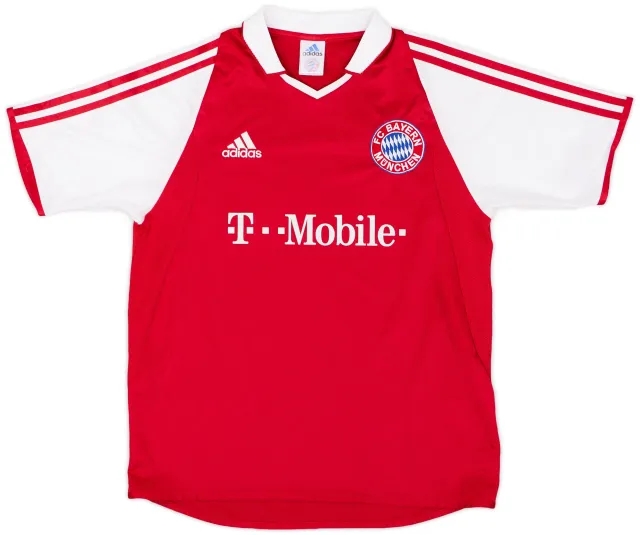 adidas 2003-04 Bayern Munich Home Shirt - 9/10 - (XL.Boys)