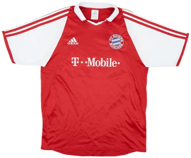 adidas 2003-04 Bayern Munich Home Shirt - 8/10 - (XL.Boys)