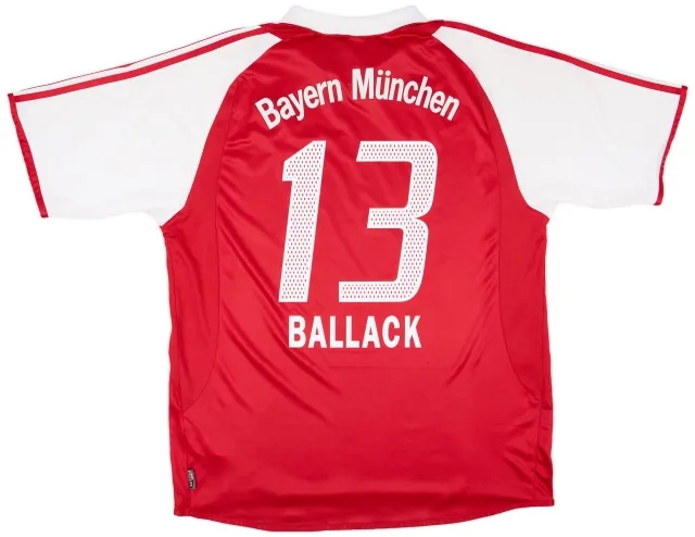 adidas 2003-04 Bayern Munich Home Shirt Ballack #13 - 5/10 - (XL)