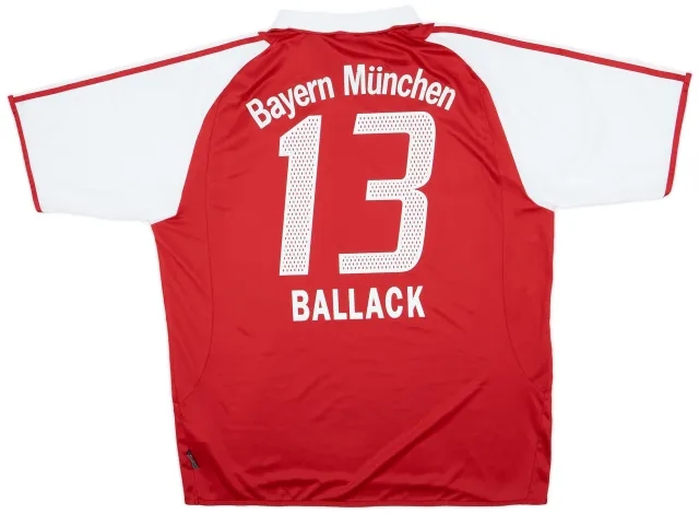 adidas 2003-04 Bayern Munich Home Shirt Ballack #13 - 6/10 - (XL)