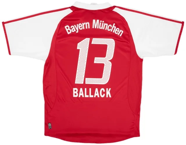 adidas 2003-04 Bayern Munich Home Shirt Ballack #13 - 6/10 - (M)