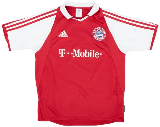 adidas 2003-04 Bayern Munich Home Shirt - 8/10 - (XL.Boys)