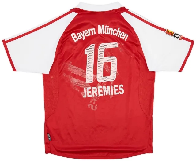 adidas 2003-04 Bayern Munich Home Shirt Jeremies #16 - 5/10 - (XL.Boys)