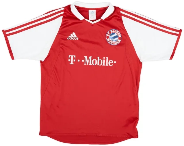 adidas 2003-04 Bayern Munich Home Shirt - 8/10 - (XL.Boys)