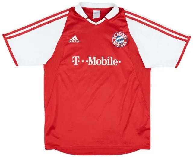 adidas 2003-04 Bayern Munich Home Shirt - 7/10 - (XL.Boys)