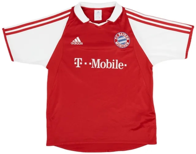 adidas 2003-04 Bayern Munich Home Shirt - 8/10 - (XL.Boys)