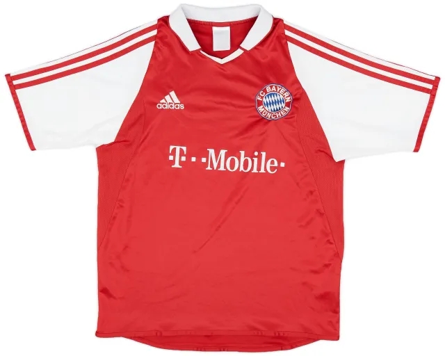 adidas 2003-04 Bayern Munich Home Shirt - 7/10 - (XL.Boys)