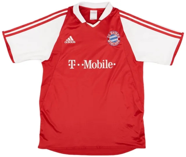 adidas 2003-04 Bayern Munich Home Shirt - 7/10 - (XL.Boys)