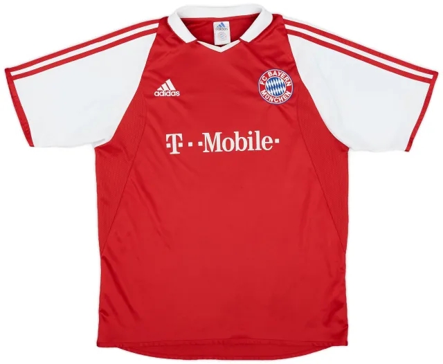 adidas 2003-04 Bayern Munich Home Shirt - 7/10 - (XL.Boys)