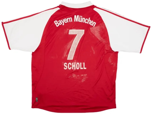 adidas 2004-05 Bayern Munich Home Shirt Scholl #7 - 5/10 - (XXL)