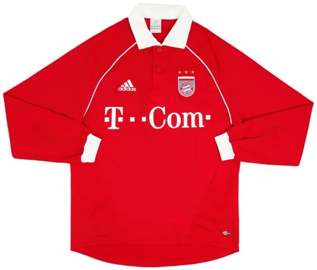 adidas 2005-06 Bayern Munich Home L/S Shirt - 9/10 - (S)