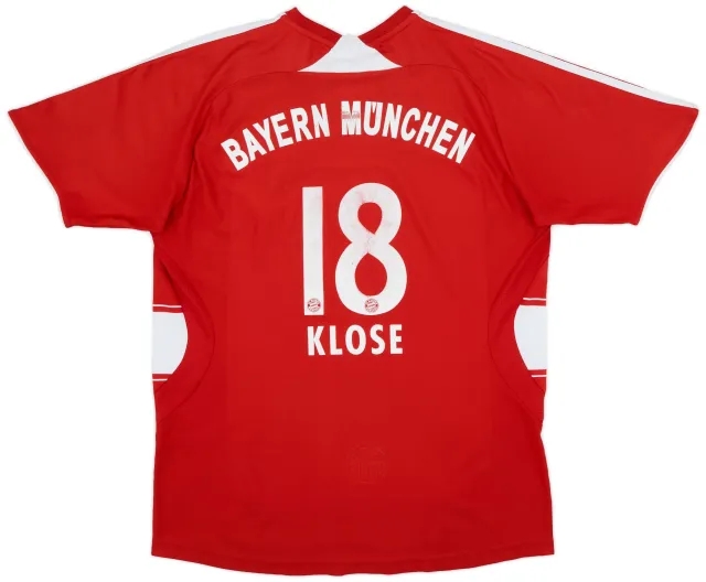 adidas 2007-08 Bayern Munich Home Shirt Klose #18 - 5/10 - (XL.Boys)