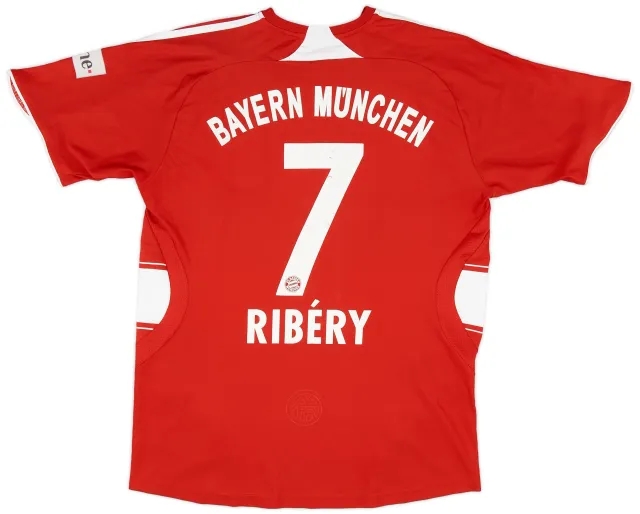 adidas 2007-08 Bayern Munich Home Shirt Ribery #7 - 6/10 - (XL.Boys)