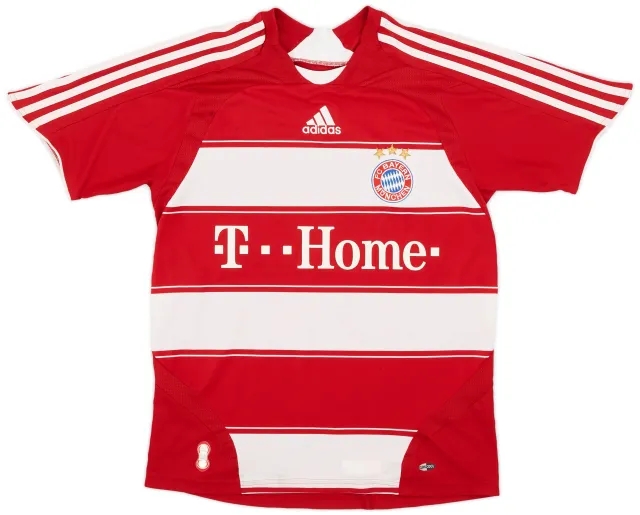 adidas 2007-08 Bayern Munich Home Shirt - 8/10 - (L.Boys)