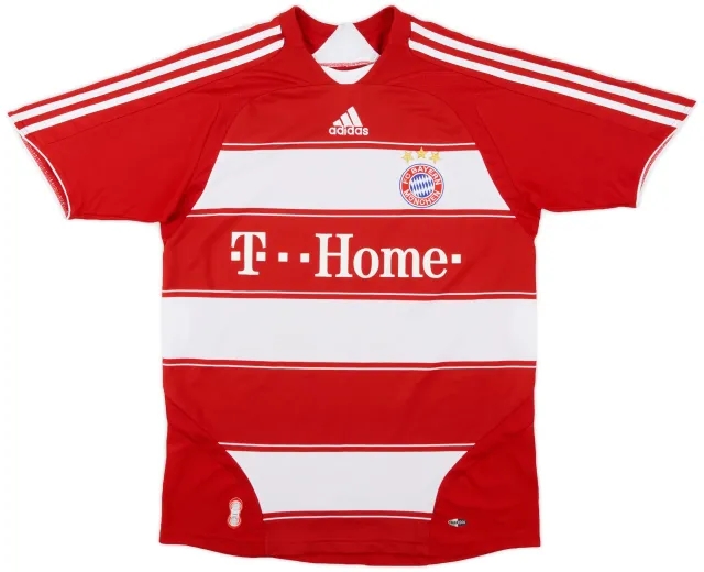 adidas 2007-08 Bayern Munich Home Shirt - 7/10 - (XL.Boys)