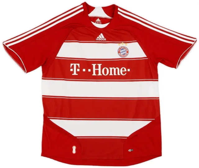 adidas 2007-08 Bayern Munich Home Shirt - 6/10 - (XL)
