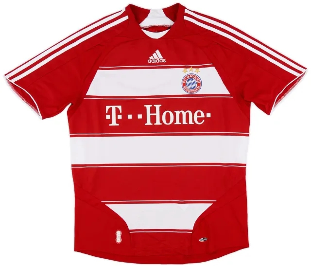 adidas 2007-08 Bayern Munich Home Shirt - 8/10 - (M)