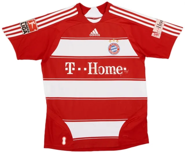 adidas 2007-08 Bayern Munich Home Shirt - 4/10 - (XL.Boys)