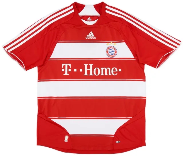 adidas 2007-08 Bayern Munich Home Shirt - 6/10 - (L)