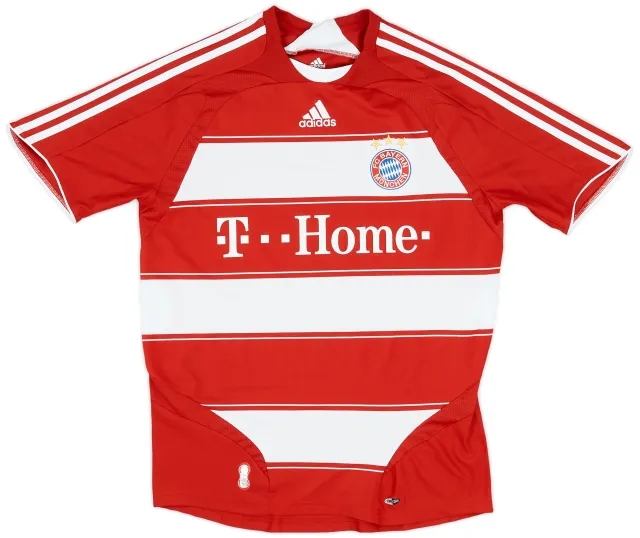 adidas 2007-08 Bayern Munich Home Shirt - 6/10 - (M)