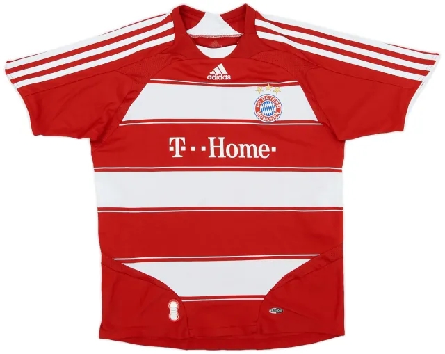 adidas 2007-08 Bayern Munich Home Shirt - 7/10 - (XL.Boys)