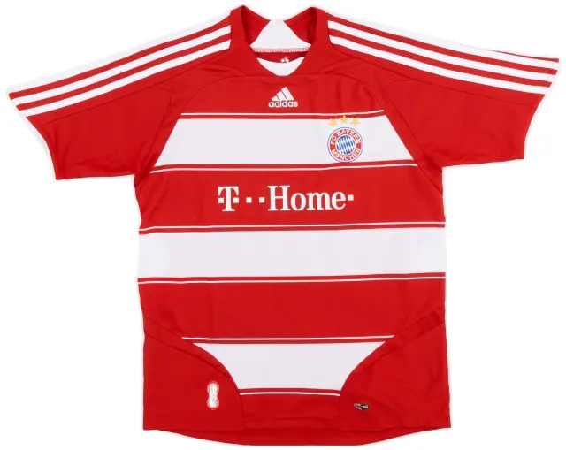 adidas 2007-08 Bayern Munich Home Shirt - 8/10 - (M.Boys)