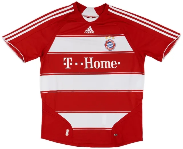 adidas 2007-08 Bayern Munich Home Shirt - 7/10 - (L)