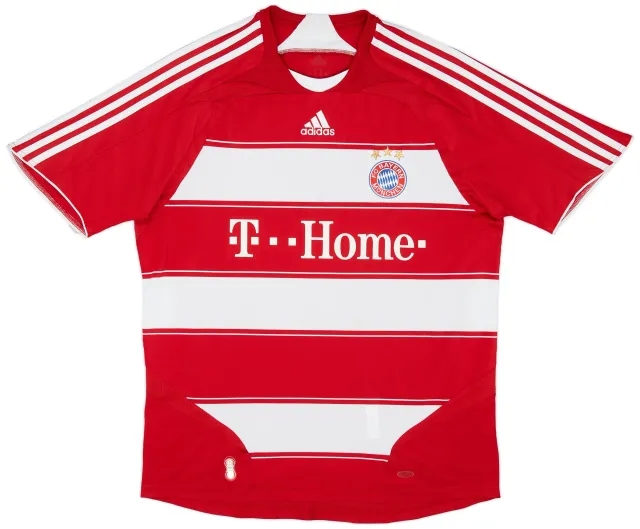adidas 2007-08 Bayern Munich Home Shirt - 7/10 - (L)