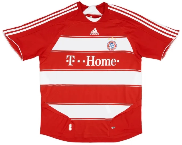 adidas 2007-08 Bayern Munich Home Shirt - 9/10 - (XL)