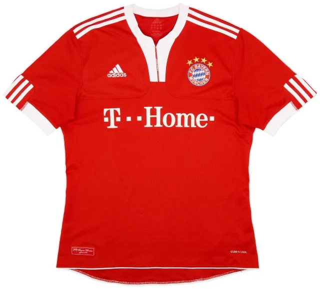 adidas 2009-10 Bayern Munich Home Shirt - 6/10 - (L)