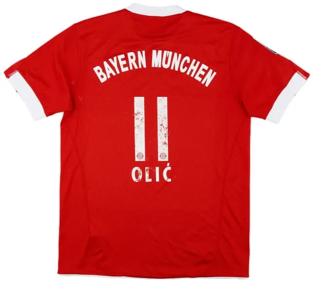 adidas 2009-10 Bayern Munich Home Shirt Olic #11 - 5/10 - (XL.Boys)