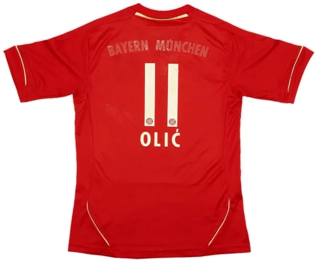 adidas 2011-13 Bayern Munich Home Shirt Olic #11 - 4/10 - (Women's S)