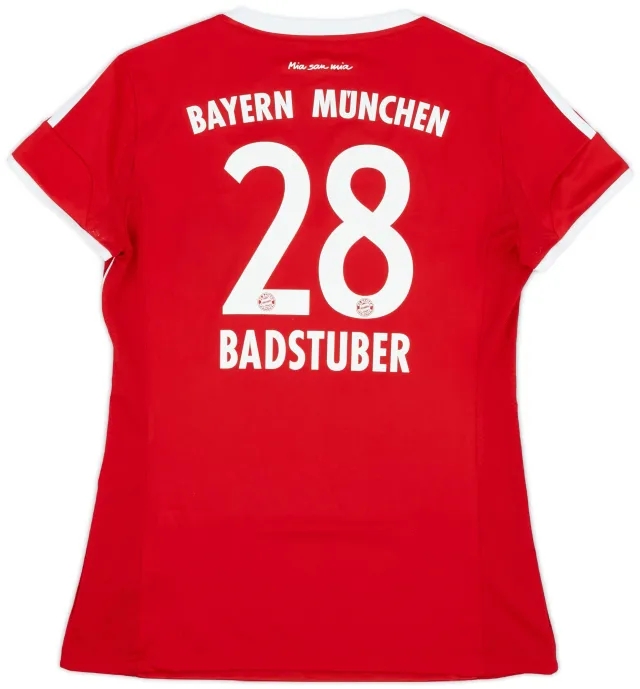 adidas 2013-14 Bayern Munich Home Shirt Badstuber #28 - 9/10 - (Women's M)