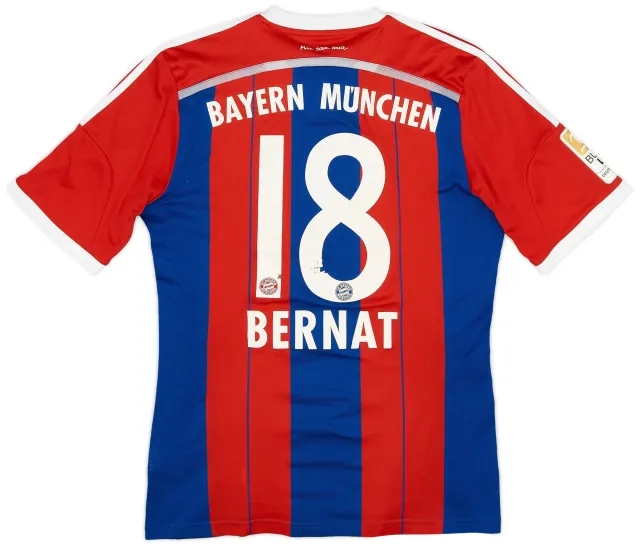 adidas 2014-15 Bayern Munich Home Shirt Bernat #18 - 6/10 - (M)