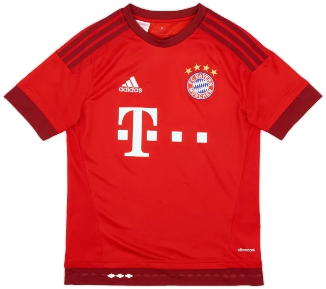 adidas 2015-16 Bayern Munich Home Shirt - 7/10 - (L.Boys)