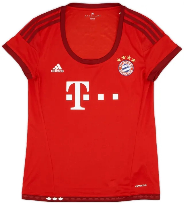 adidas 2015-16 Bayern Munich Home Shirt - 9/10 - (Women's M)