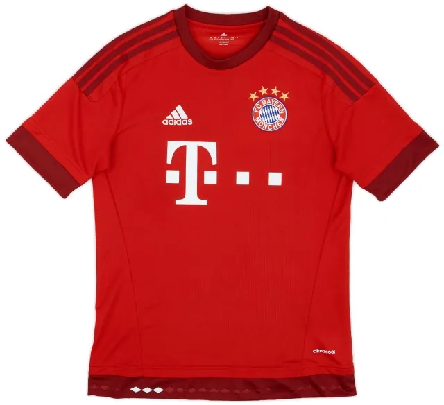 adidas 2015-16 Bayern Munich Home Shirt - 9/10 - (XL.Boys)
