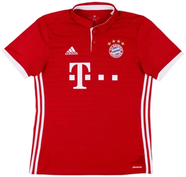adidas 2016-17 Bayern Munich Home Shirt - 8/10 - (M)