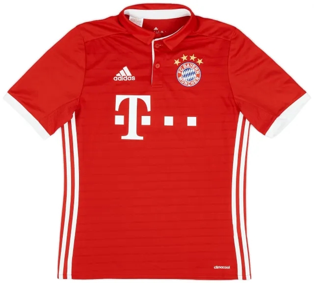 adidas 2016-17 Bayern Munich Home Shirt - 9/10 - (XL.Boys)