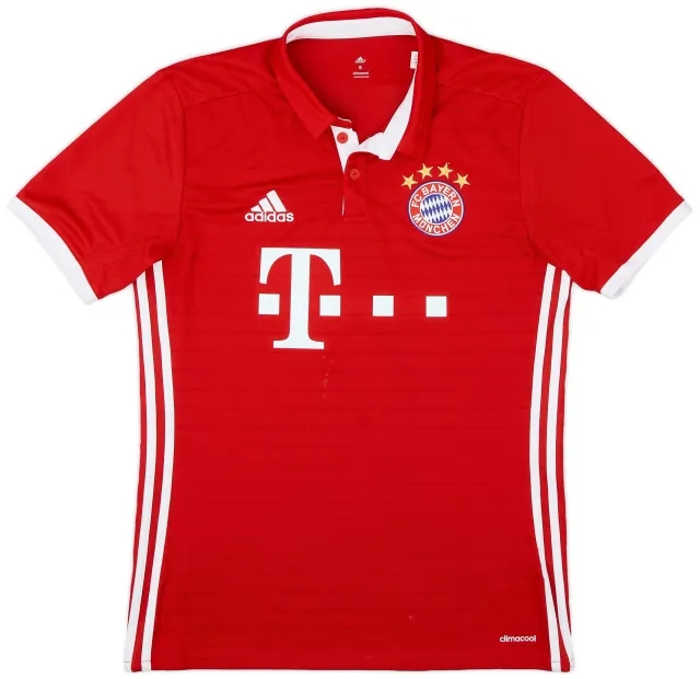 adidas 2016-17 Bayern Munich Home Shirt - 7/10 - (S)