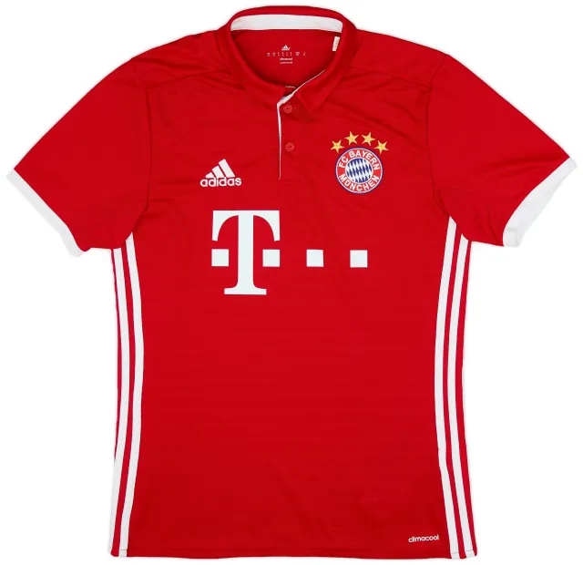 adidas 2016-17 Bayern Munich Home Shirt - 9/10 - (S)