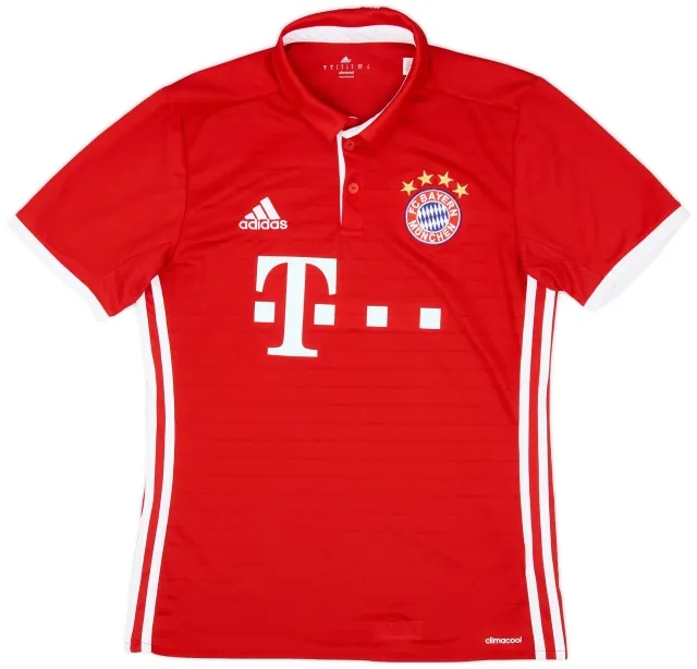 adidas 2016-17 Bayern Munich Home Shirt - 8/10 - (S)