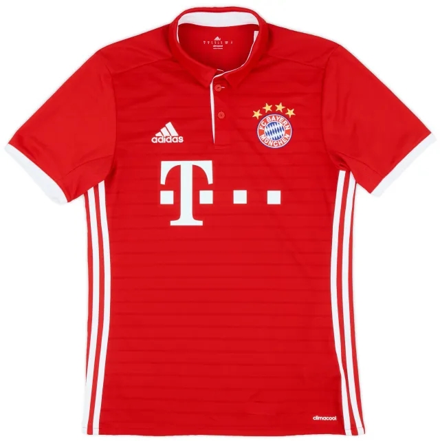 adidas 2016-17 Bayern Munich Home Shirt - 8/10 - (S)