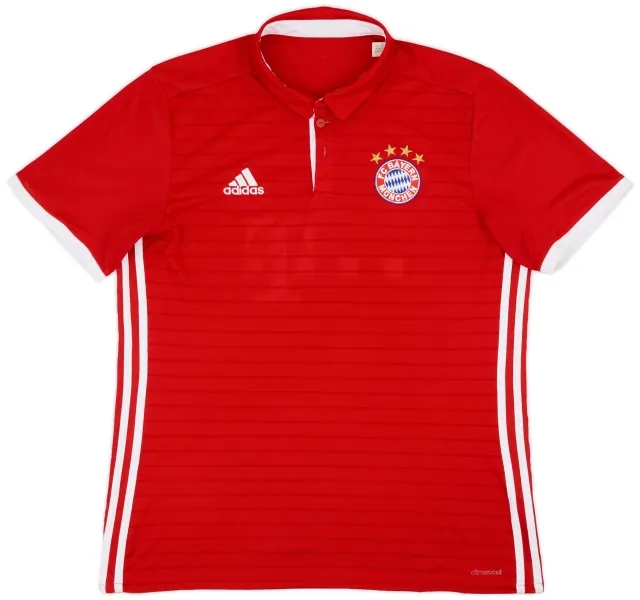 adidas 2016-17 Bayern Munich Home Shirt - 6/10 - (L)