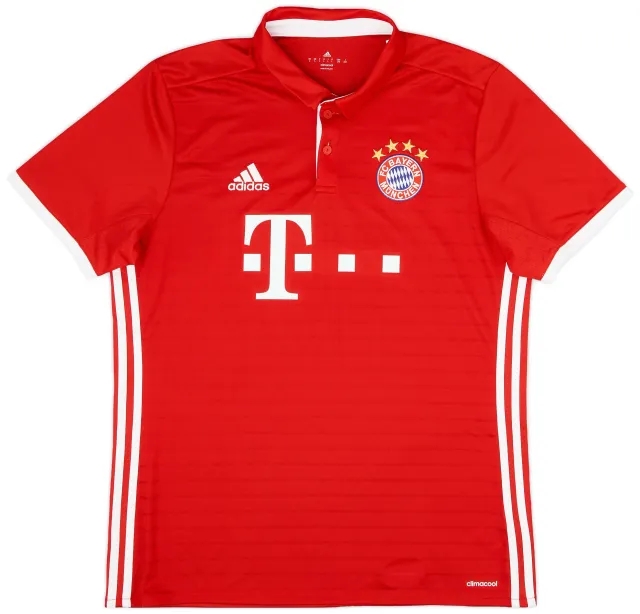 adidas 2016-17 Bayern Munich Home Shirt - 8/10 - (L)