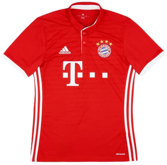 adidas 2016-17 Bayern Munich Home Shirt - 9/10 - (S)