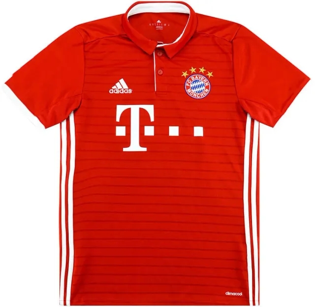 adidas 2016-17 Bayern Munich Home Shirt - 8/10 - (XL.Boys)