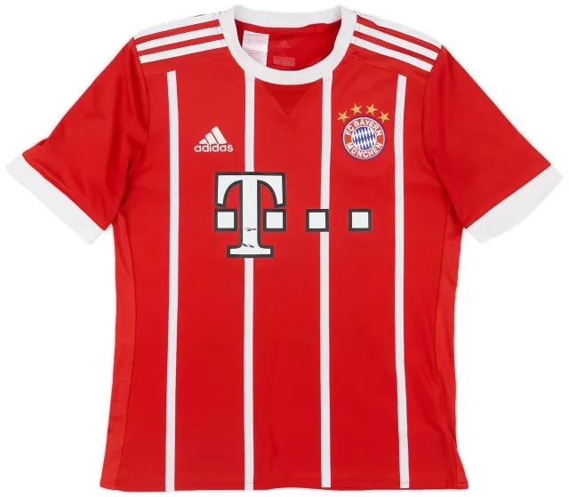 adidas 2017-18 Bayern Munich Home Shirt - 4/10 - (XL.Boys)