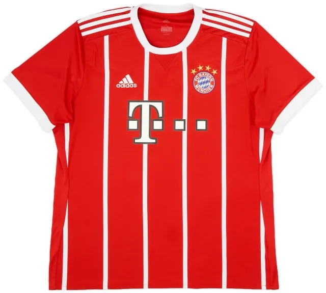 adidas 2017-18 Bayern Munich Home Shirt - 8/10 - (XL)