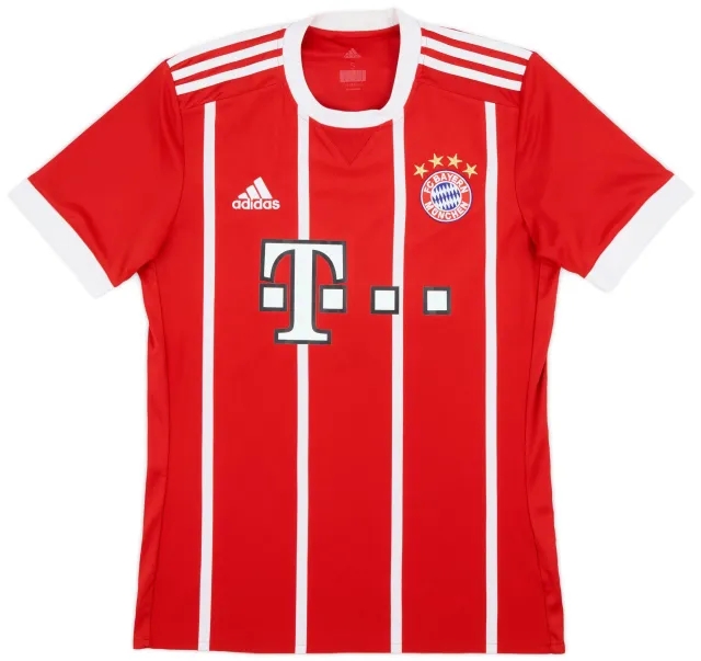 adidas 2017-18 Bayern Munich Home Shirt - 8/10 - (S)